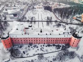 Uppsala, Suécia vista no inverno foto