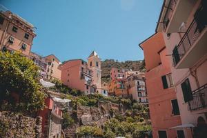 vistas de manarola em cinque terre, itália foto