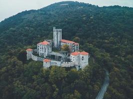 castelo de branik por drone na eslovênia foto