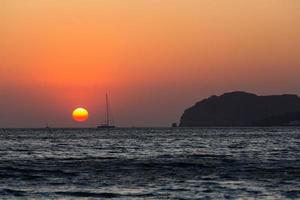 paisagens da ilha de santorini foto