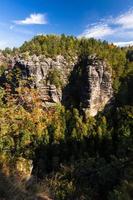 paisagens de outono em prebischtor, boêmia foto