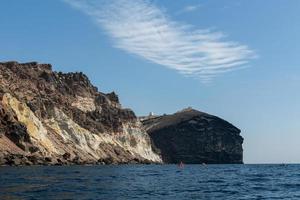 paisagens da ilha de santorini foto