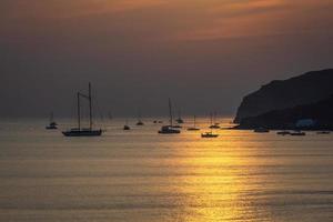 paisagens da ilha de santorini foto