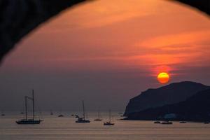 paisagens da ilha de santorini foto