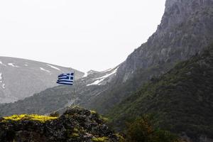 paisagens de primavera das montanhas da grécia foto