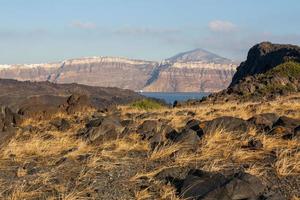 paisagens da ilha de santorini foto