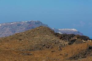 paisagens da ilha de santorini foto