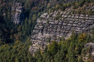 paisagens de outono em prebischtor, boêmia foto