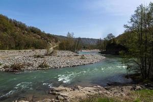 paisagens de primavera das montanhas da grécia foto