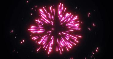fundo abstrato de brilhante rosa roxo brilhante brilhante brilhante saudação festiva de fogos de artifício foto