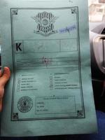 java central, indonésia em outubro de 2022. uma pasta usada para processar certidões de carros, essa pasta é vendida na cooperativa de polícia foto