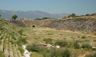 estádio da cidade antiga de afrodisias em aydin, turkiye foto