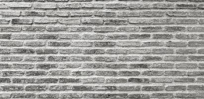 parede de tijolos para fundo em tom preto e branco. padrão de linha e grunge, papel de parede áspero. edifício e construção. design exterior loft em tom monocromático foto