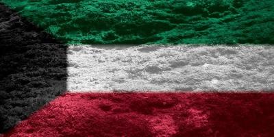 textura da bandeira do Kuwait como plano de fundo foto