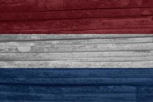 textura de bandeira holandesa como plano de fundo foto