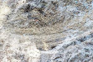 vista detalhada de perto em uma textura de terra de areia marrom foto