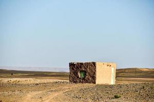 paisagem do deserto em marrocos foto