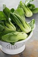 bok choy bebê fresco foto