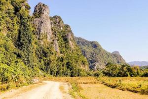 paisagem rural no leste da ásia foto