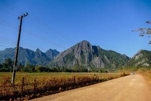 paisagem rural no leste da ásia foto