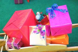caixas de presente de natal foto
