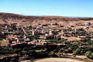 paisagem do deserto em marrocos foto