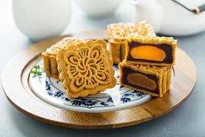 bolos da lua tradicionais chineses foto