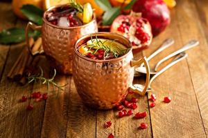 moscou mule laranja e romã foto