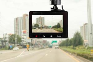 gravador de vídeo de câmera de cctv de carro para segurança de condução na estrada foto