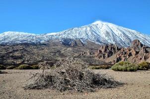 paisagem de montanha de neve foto