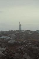 foto da paisagem do farol da praia de stokksnes