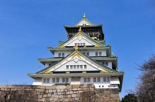 castelo de osaka - osaka, japão foto