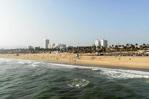 praia de santa monica, los angeles, califórnia foto