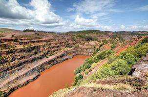 mina de minério de ferro ngwenya - suazilândia foto