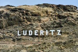 sinal da cidade luderitz foto
