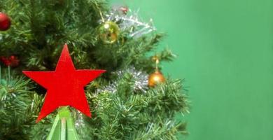estrela vermelha fundo de feriados de natal e ano novo foto