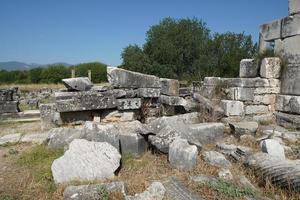 templo de afrodite na cidade antiga de aphrodisias em aydin, turkiye foto