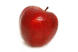 maçã vermelha isolada foto