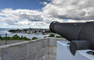 canhão do local histórico nacional de fort henry foto