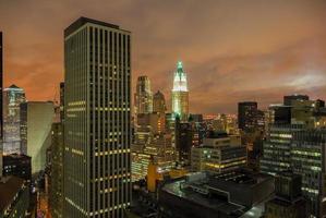 Vista aérea de Lower Manhattan em Nova York foto