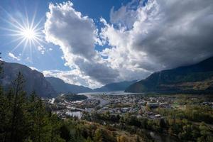 squamish dos blefes de fumaça foto