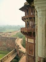 vista do forte vermelho agra índia lal kila foto