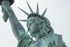 estátua da liberdade na cidade de nova york. foto