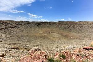 cratera de meteoro, resultado de um meteorito de níquel-ferro com cerca de 50 metros de diâmetro que caiu no arizona há 50.000 anos. foto