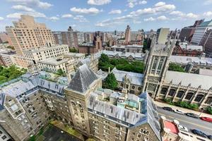 Vista aérea de Morningside Heights em Nova York. foto