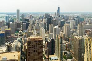 horizonte de chicago e vista da costa dourada foto