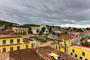 vista panorâmica da parte antiga de trinidad, cuba, patrimônio mundial da unesco. foto