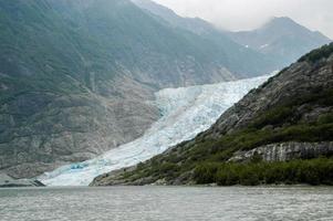 geleira davidson perto do ponto da geleira no sudeste do alasca foto