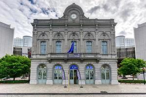 edifícios do parlamento europeu em bruxelas, bélgica. foto