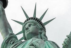 estátua da liberdade na cidade de nova york. foto